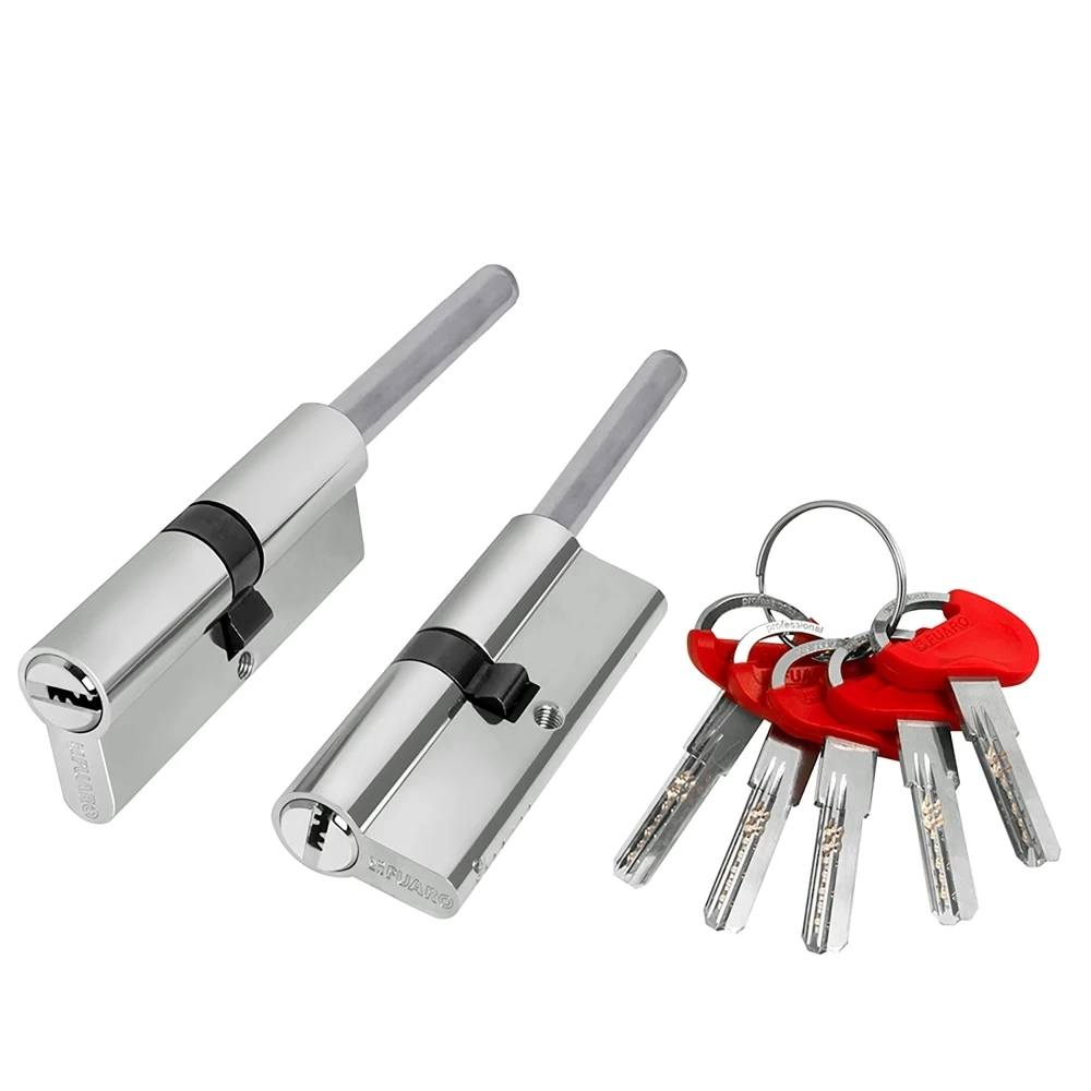 Фото Цилиндровый механизм D-PRO5007 Tang 90 w/k (55+10+25) CP хром 5Key  без верт.