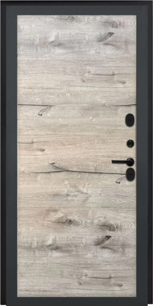 Входная дверь ДвериПРО Модель L-49 Без фрезеровки Дуб пацифик горизонт DPRO196728 внутренняя сторона