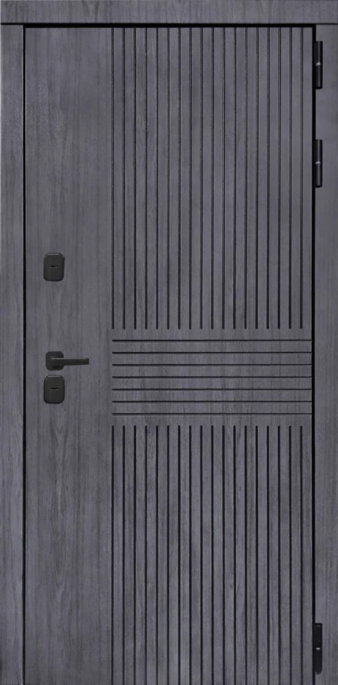 Входная дверь ДвериПРО Берген ФЛ-677 (10мм, белый матовый) DPRO200227 внешняя сторона