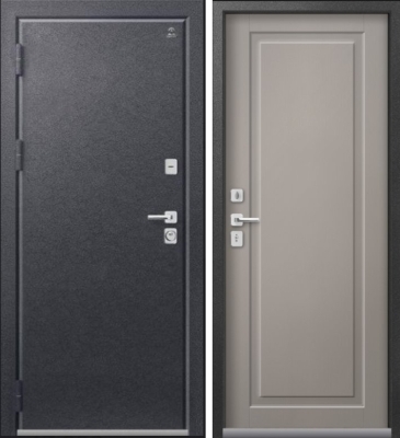Дверь Термо-4 Антрацит Муар - Кашемир Грей