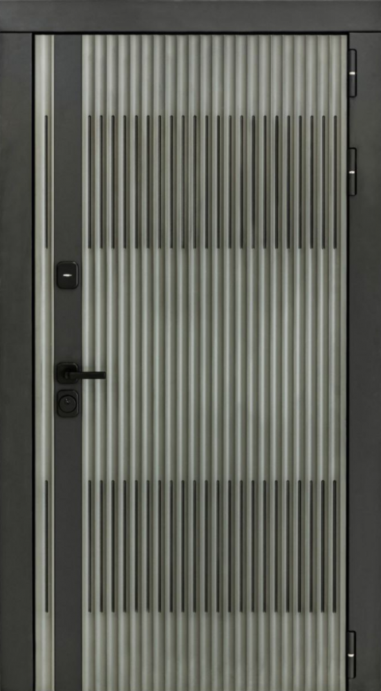 Входная дверь ДвериПРО Elfy ФЛ-259 (10мм, дуб с пилением) DPRO197955 внешняя сторона